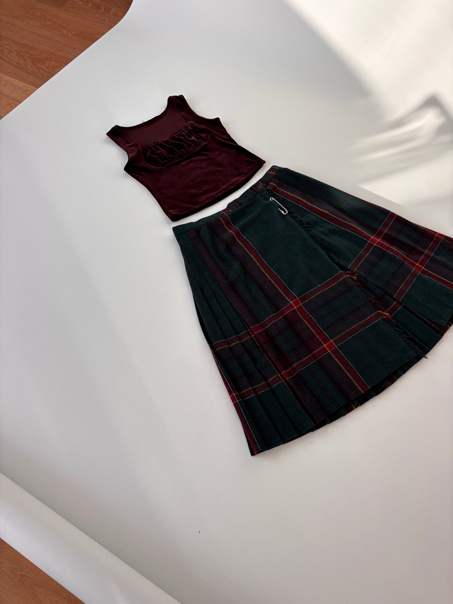 Tartan Wool Kilt Skirt (10-12)