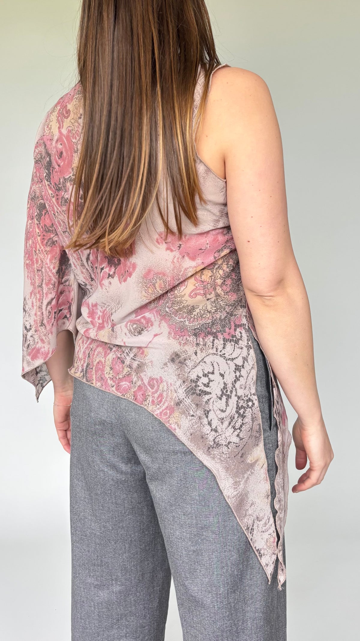 2000’s Asymmetric Print Top