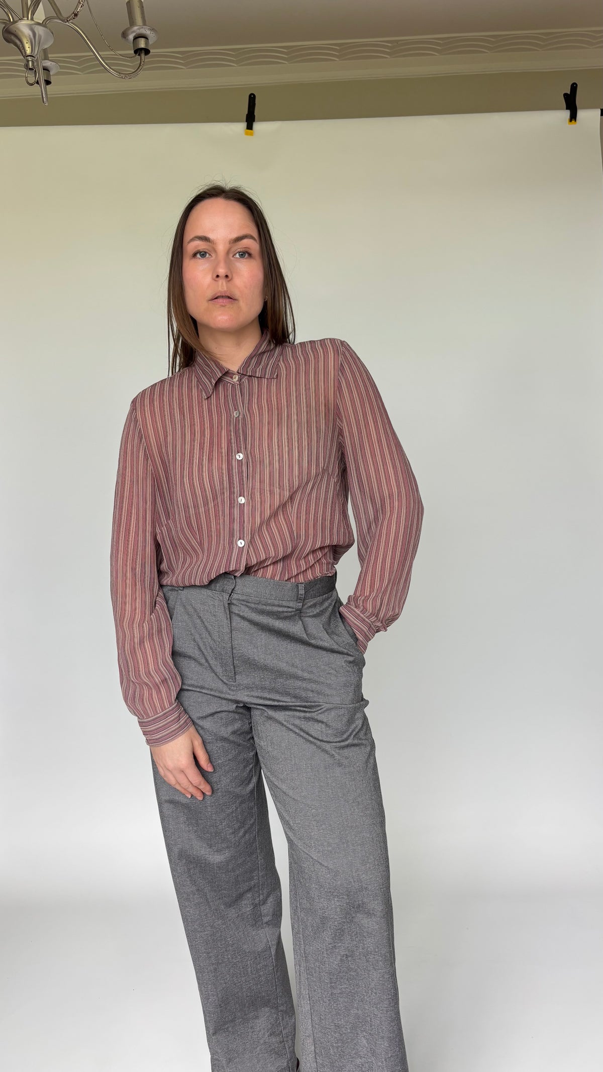 Monsoon Silk Stripe Top