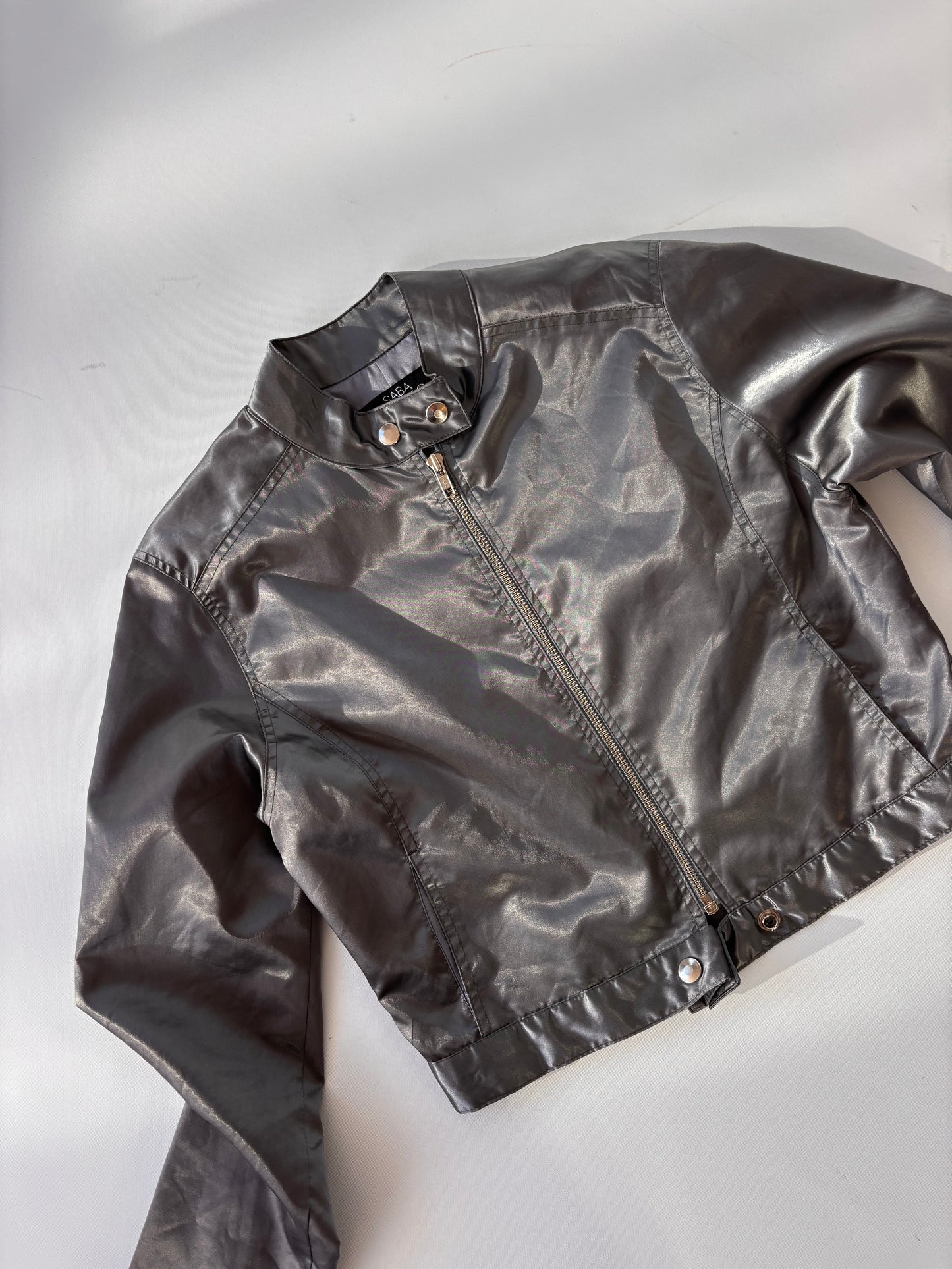 Saba 2000’s Metallic Moto Jacket (6-10)