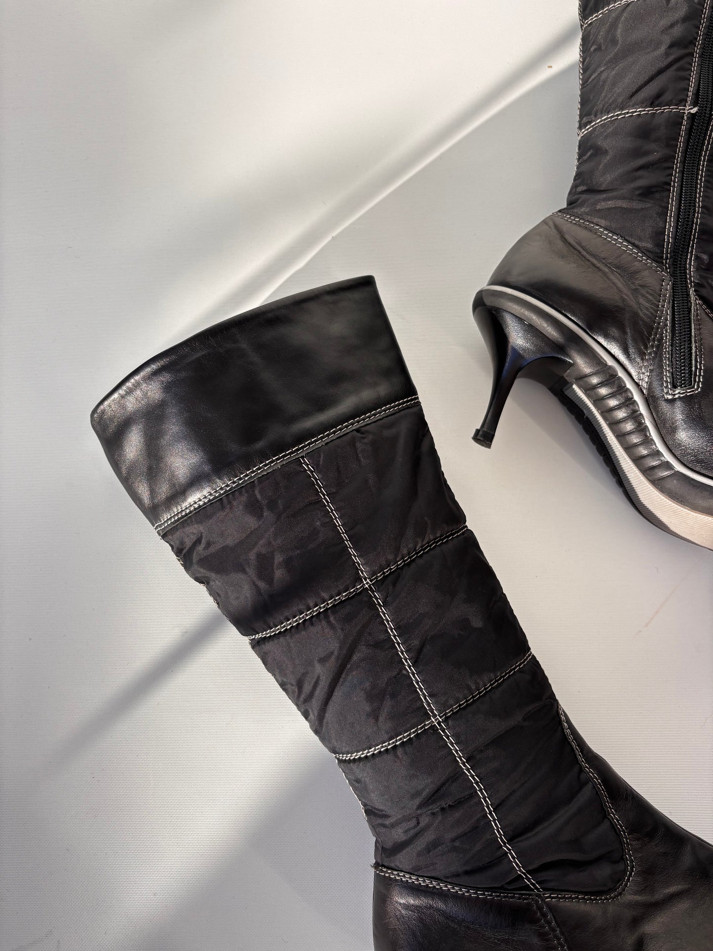 Don Diego Pointed Quilt Leather Boots size (7.5/8)