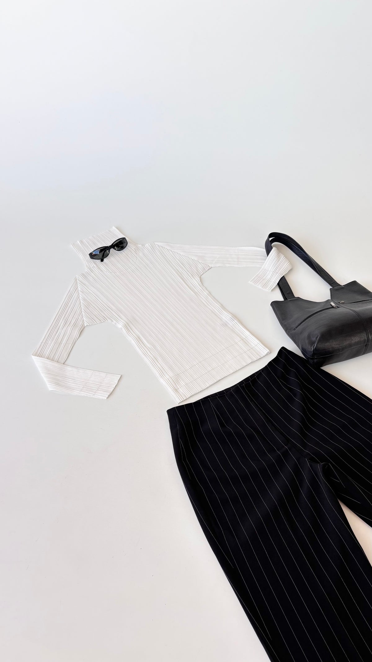 Vintage Issey Miyake White Pleated Top