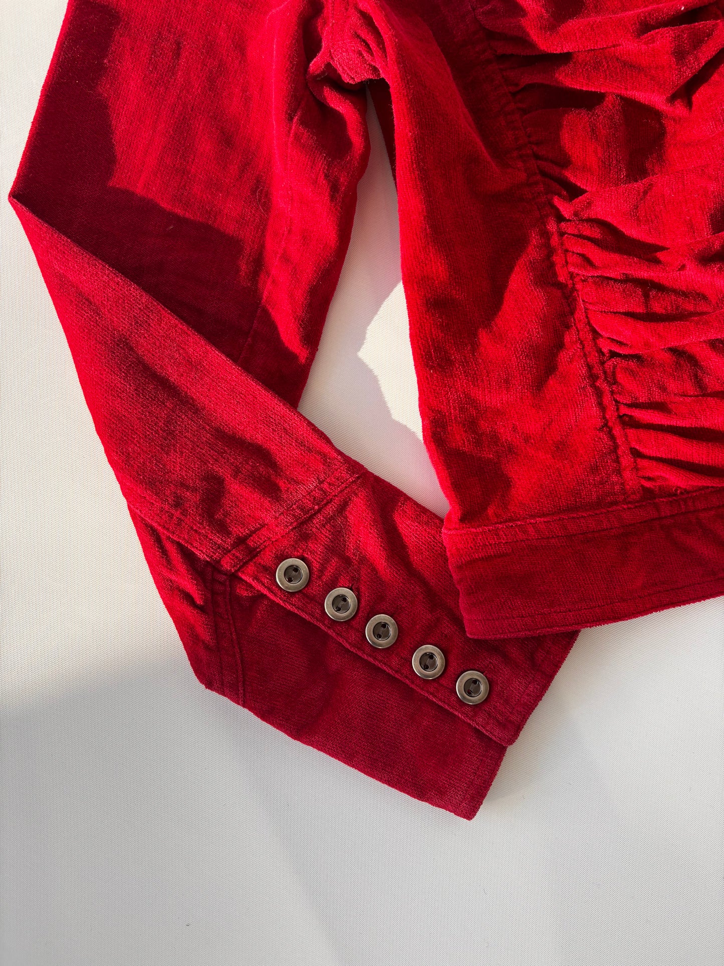 Newport Ruby Ruched Velvet Jacket (8-12)