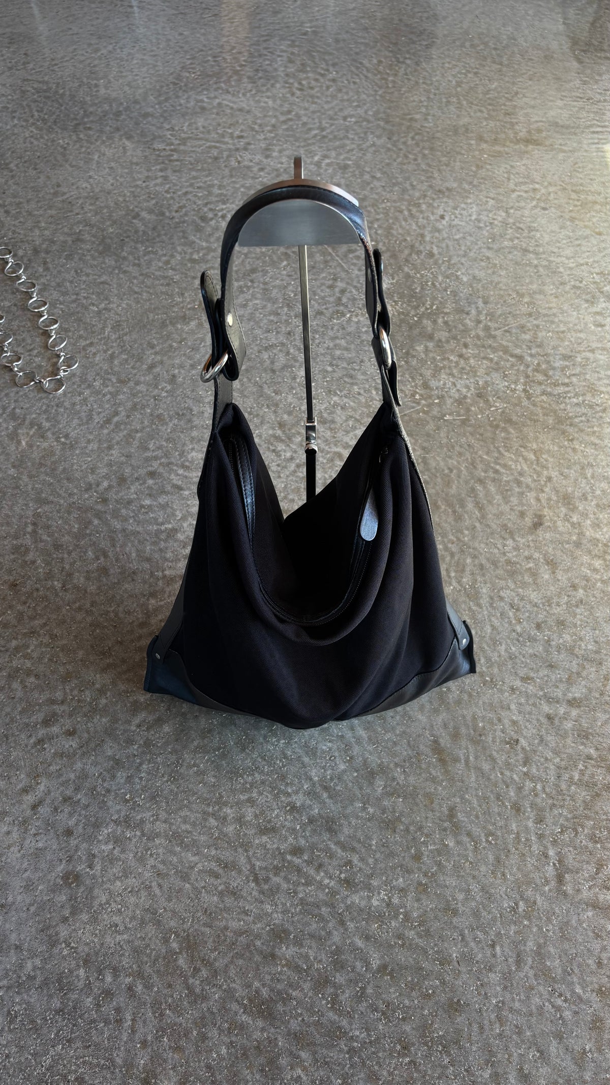 Molly N Leather Canvas Bag