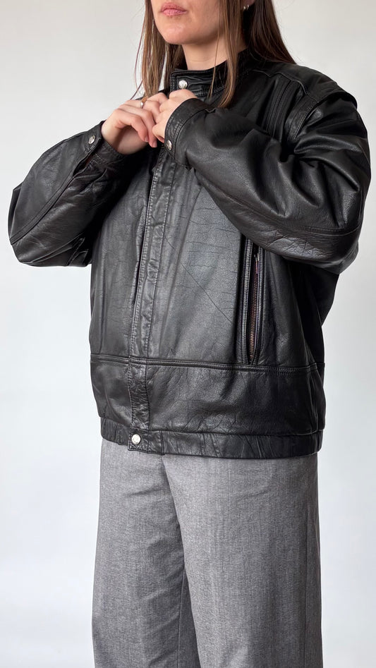 Altitude Korean Cafe Racer Leather Jacket