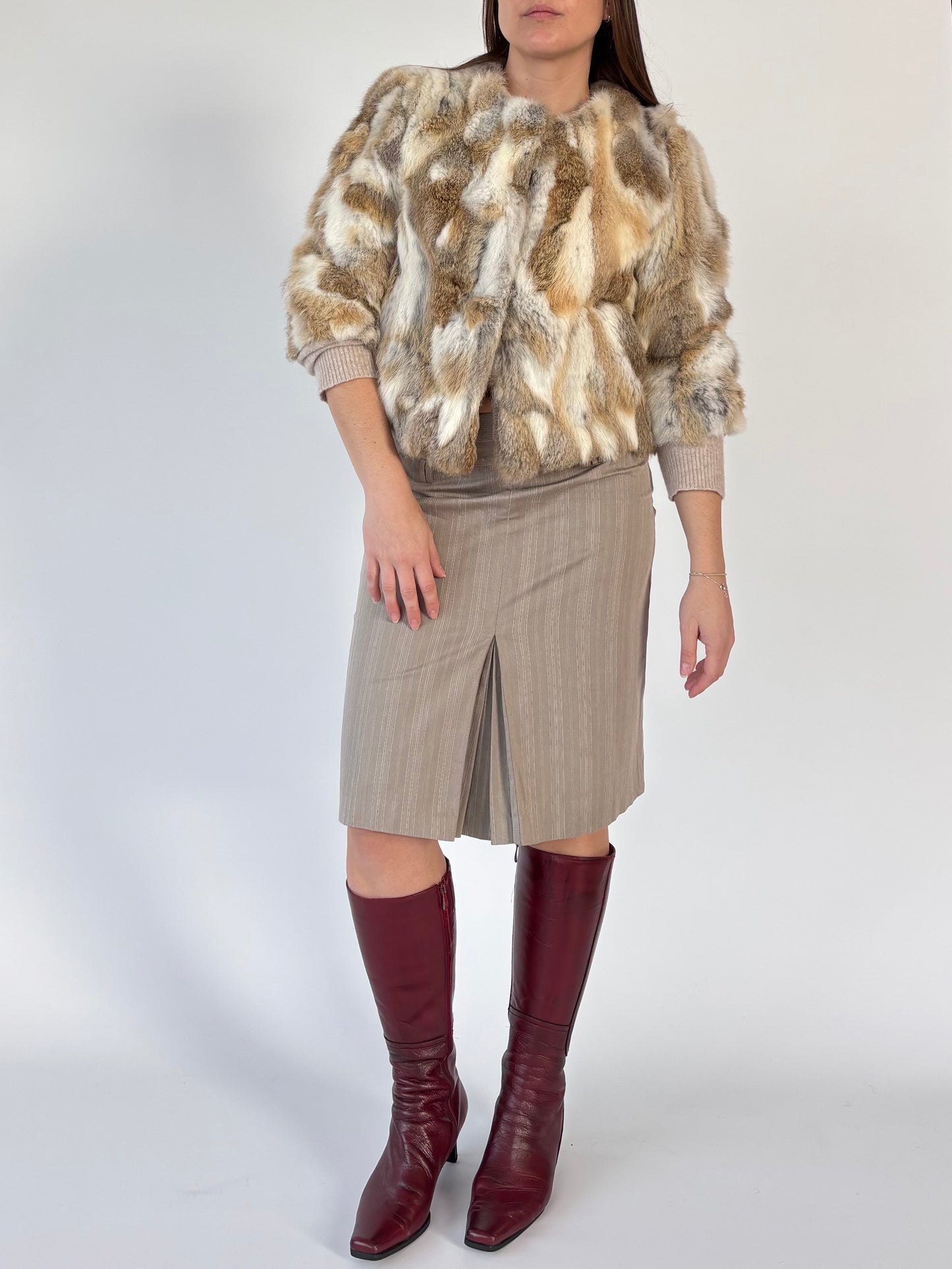 Genuine Fur Cropped Jacket