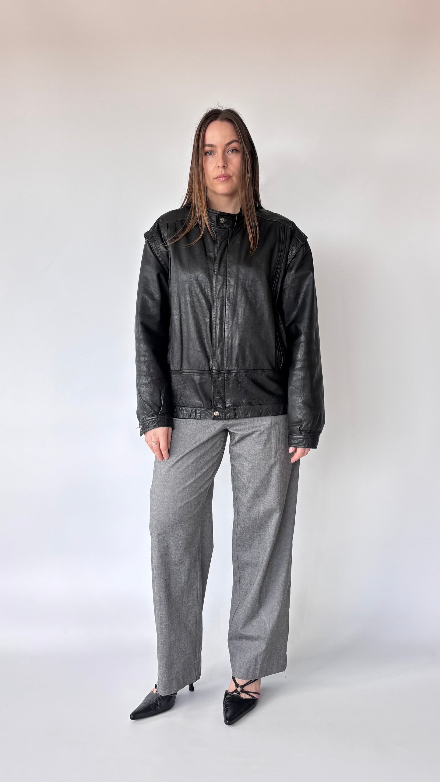 Altitude Korean Cafe Racer Leather Jacket