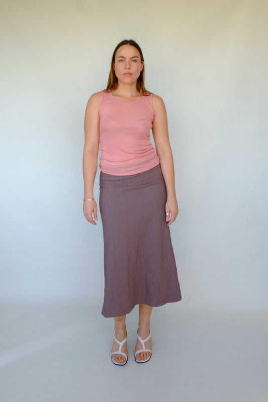 AV Textured Midi Skirt