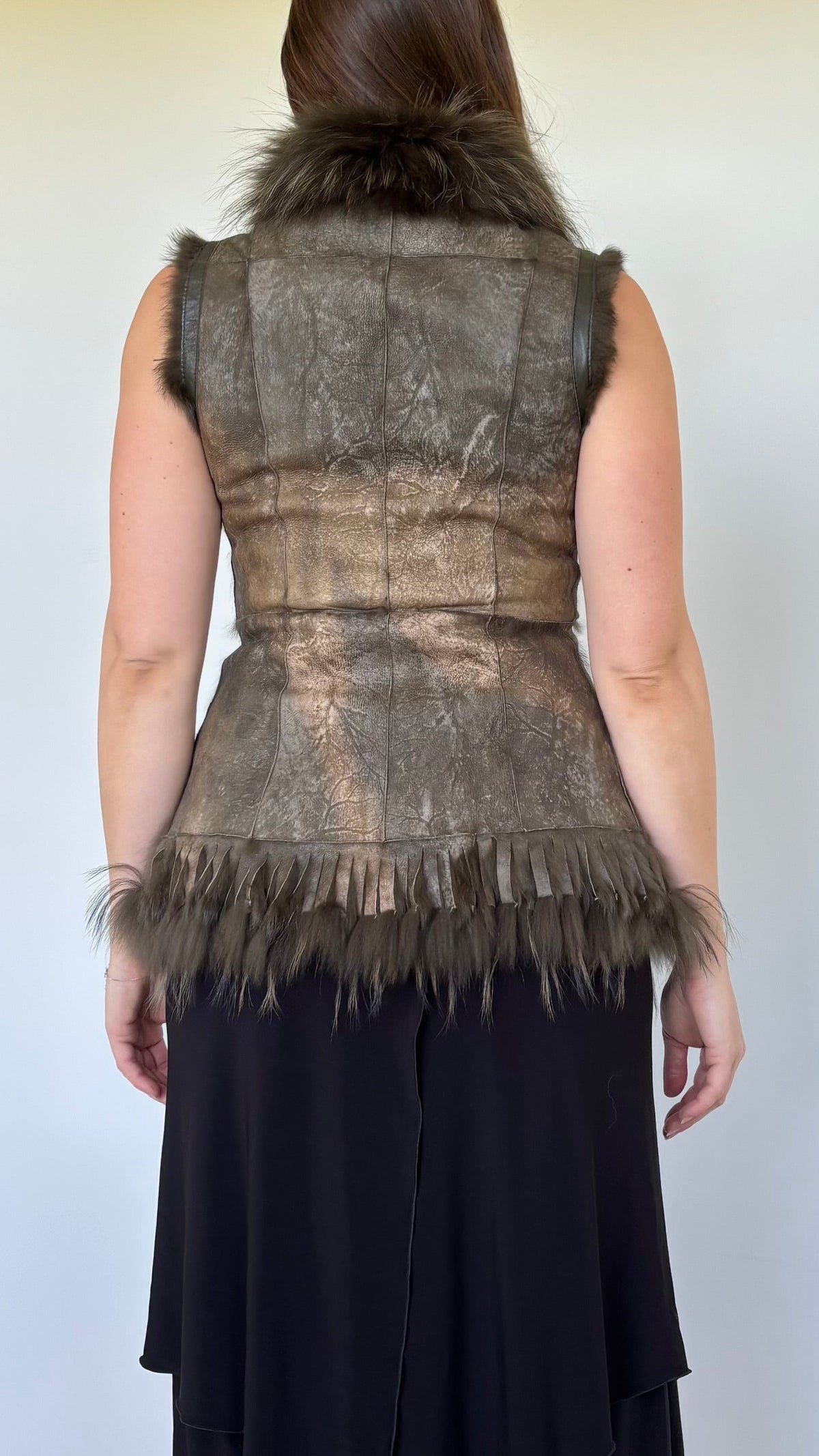 Leather Fur Vest