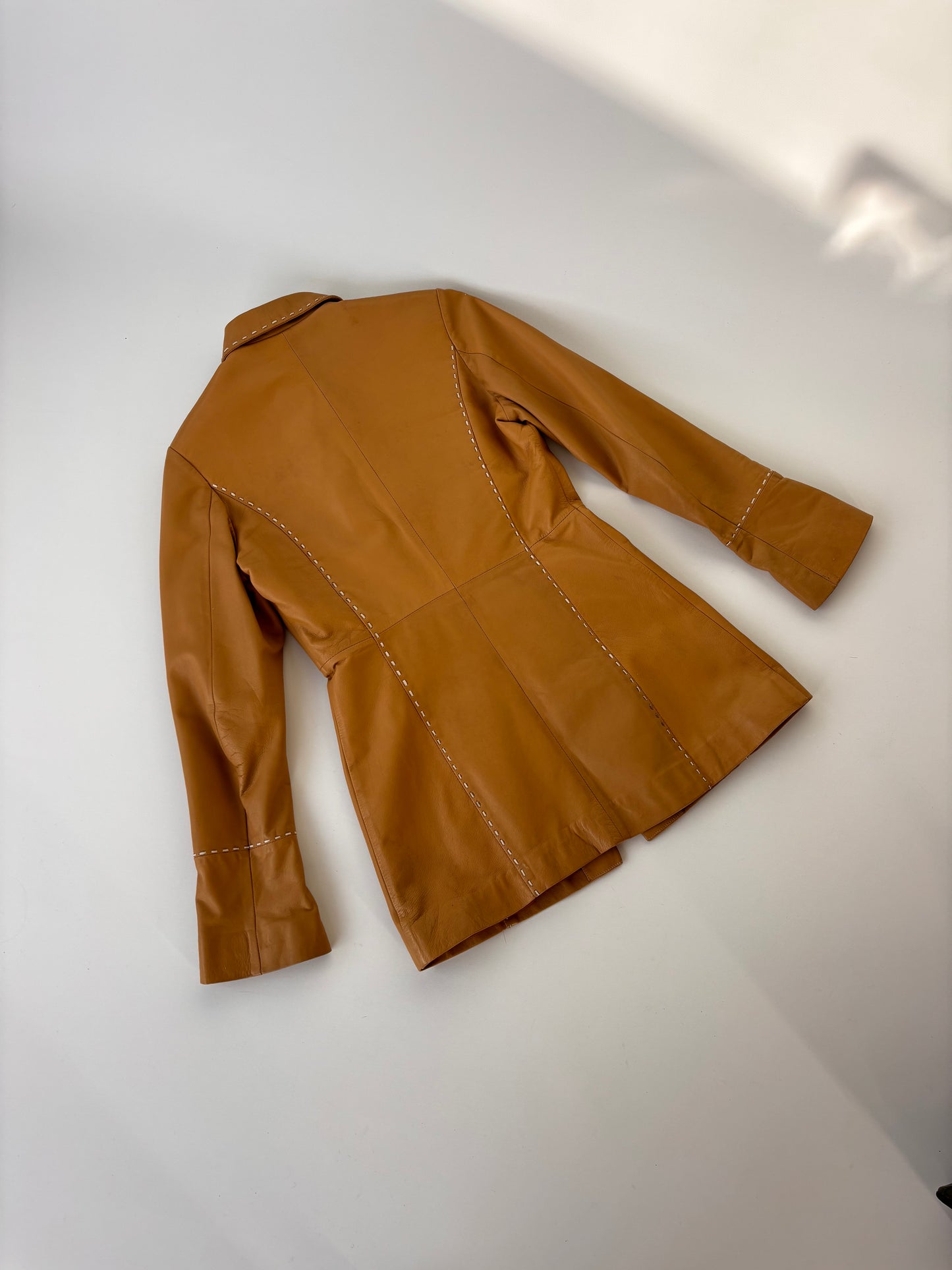 Melasti Tan Leather Jacket (6-10)