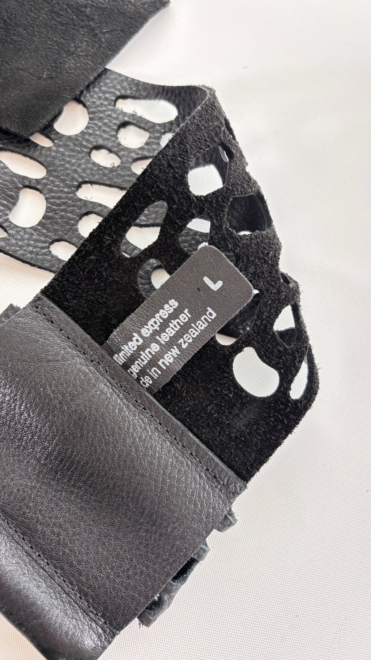 Limited Express Laser Cut Leather Belt (10-14)