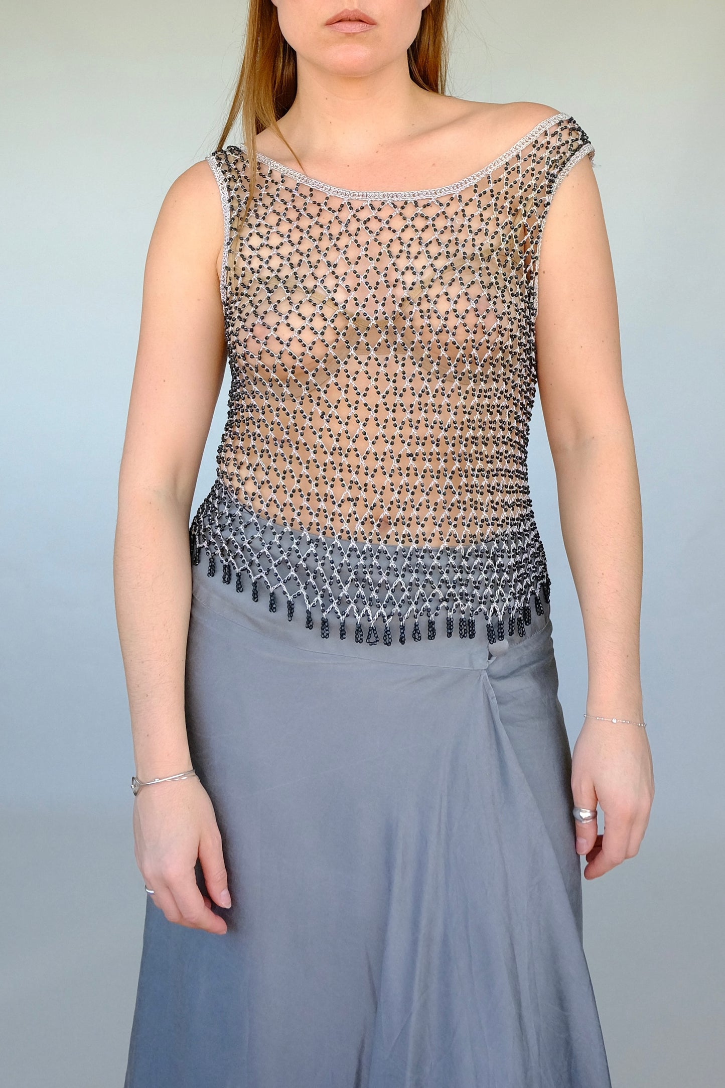 Beaded Mesh Tank