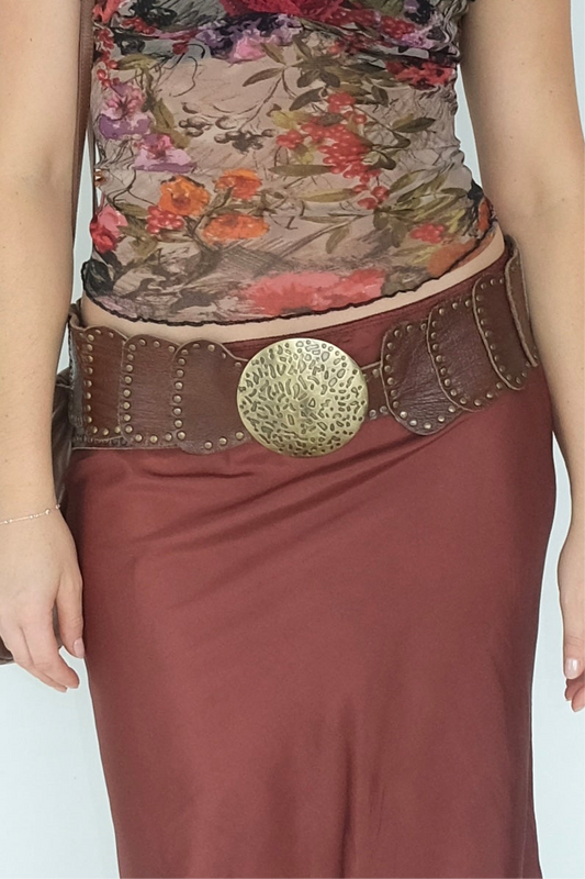 Leather Studded Belt