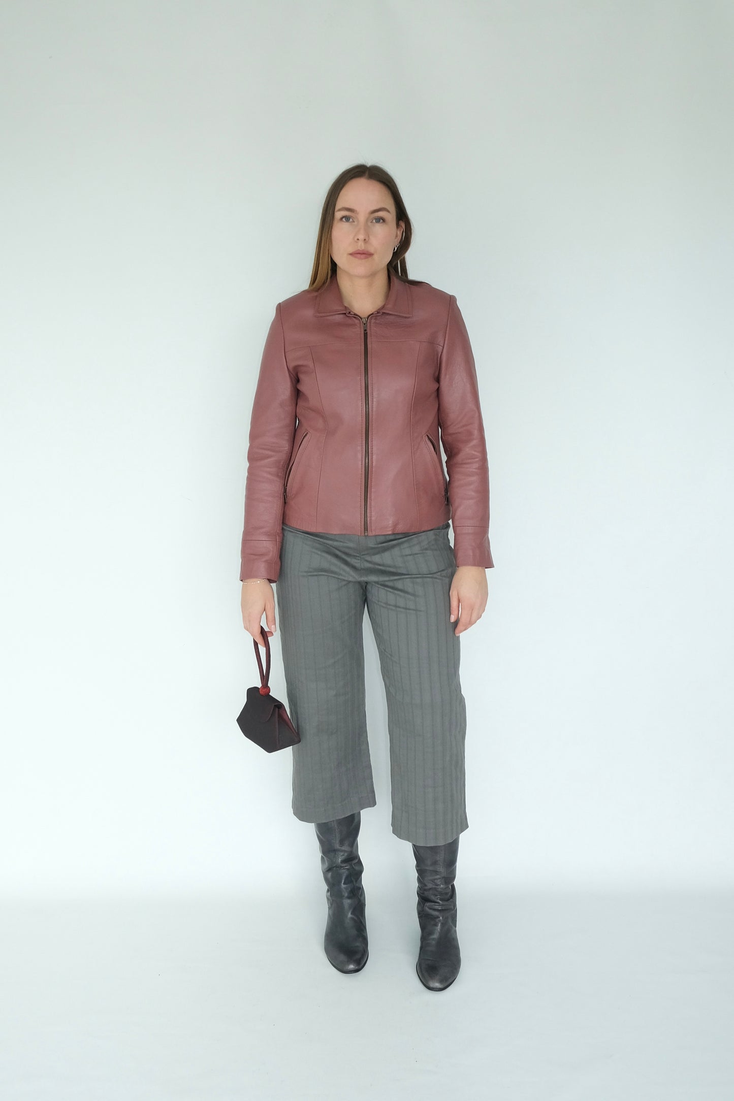 90’s Rosewood Leather Jacket