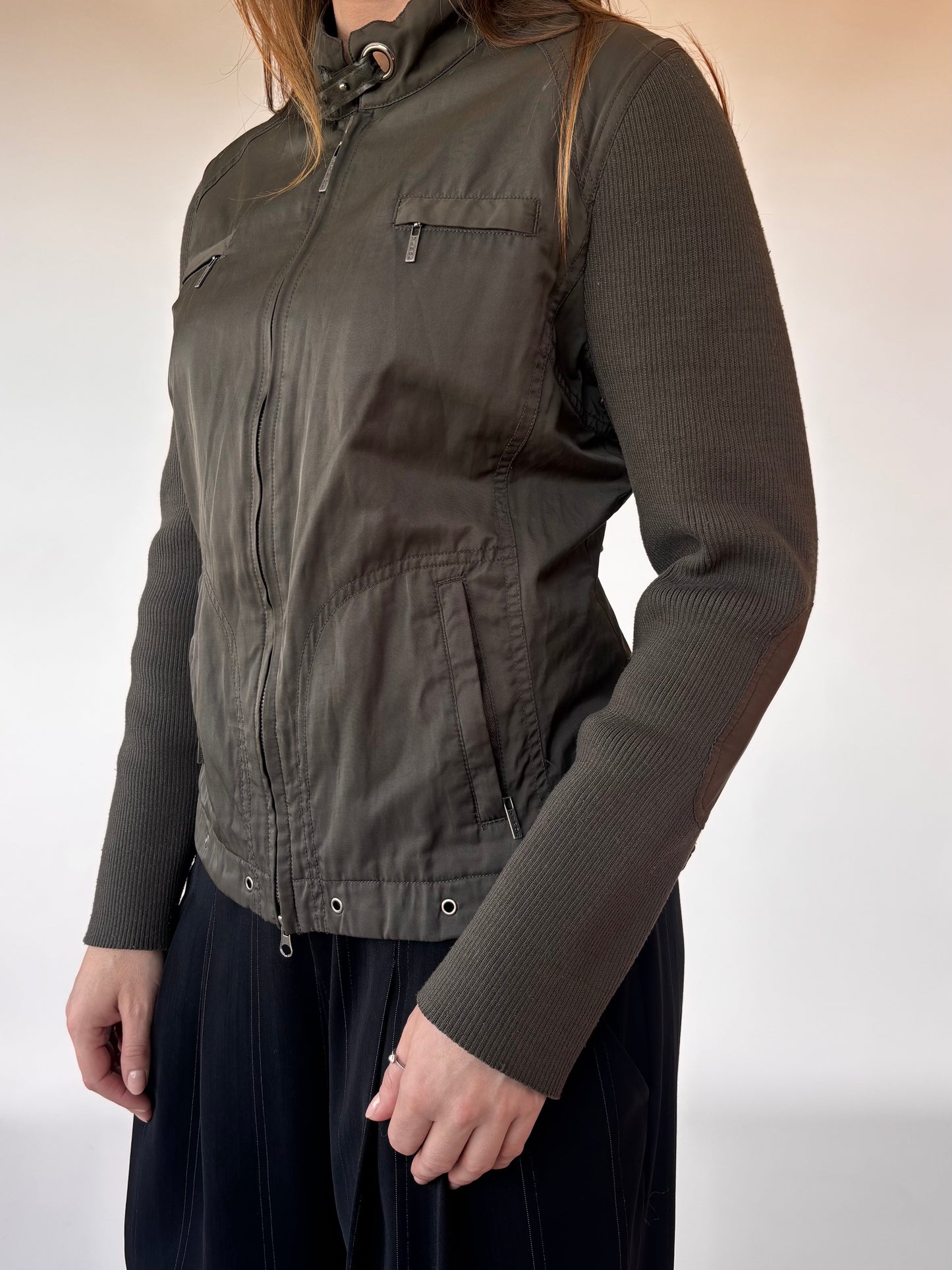 Vamp Olive Moto Jacket (10-12)
