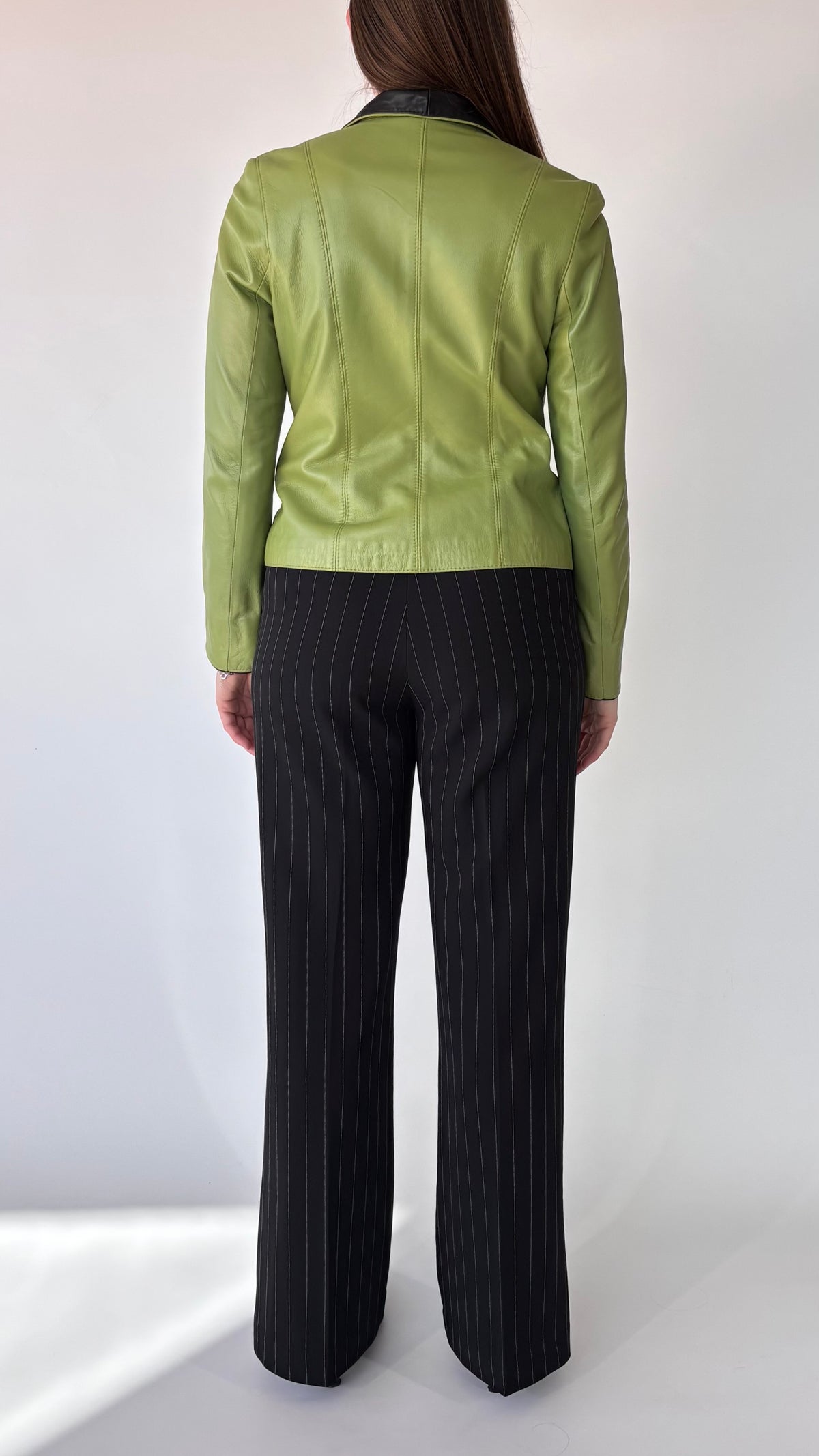 Caroline Moore Lime Leather Jacket (6-10)
