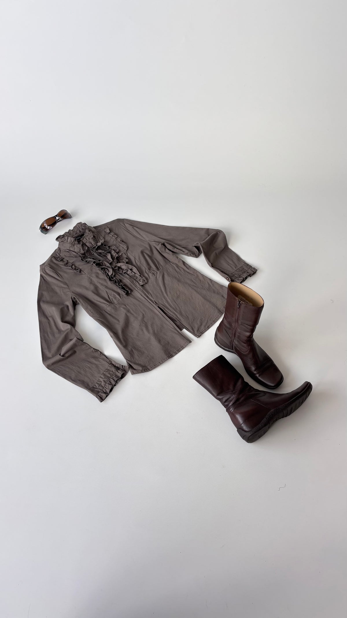 Levina Ruffle Shirt Jacket (12-14)