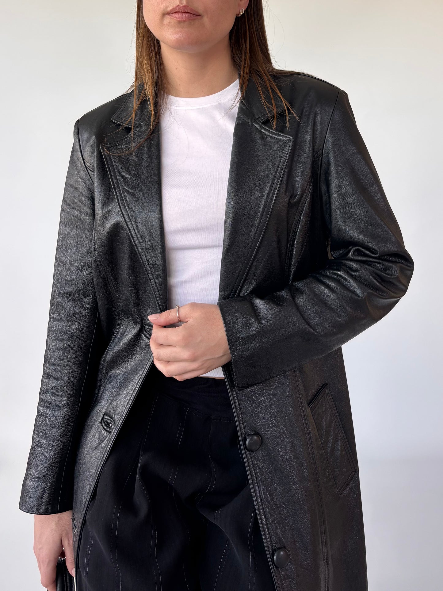 Valencia Leather Trench Coat (6-10)
