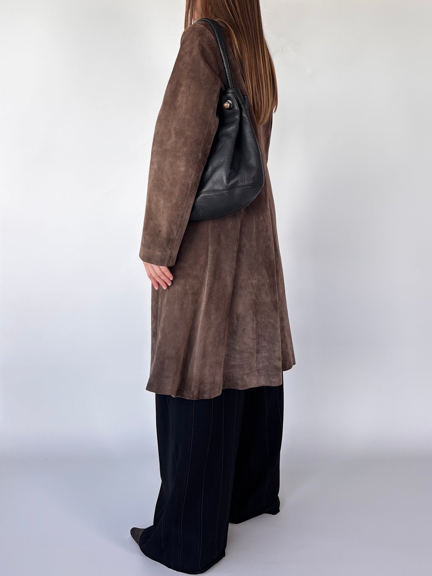 Chocolate Suede Field Coat (10-16)