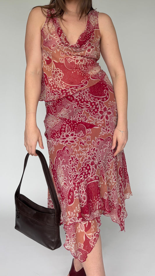 Johnathan Martin Silk Skirt Set