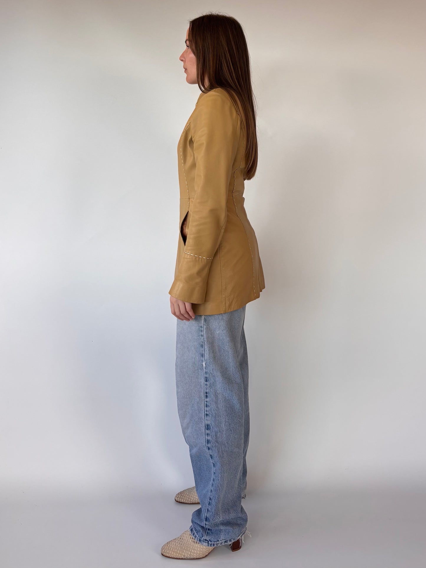 Melasti Tan Leather Jacket (6-10)