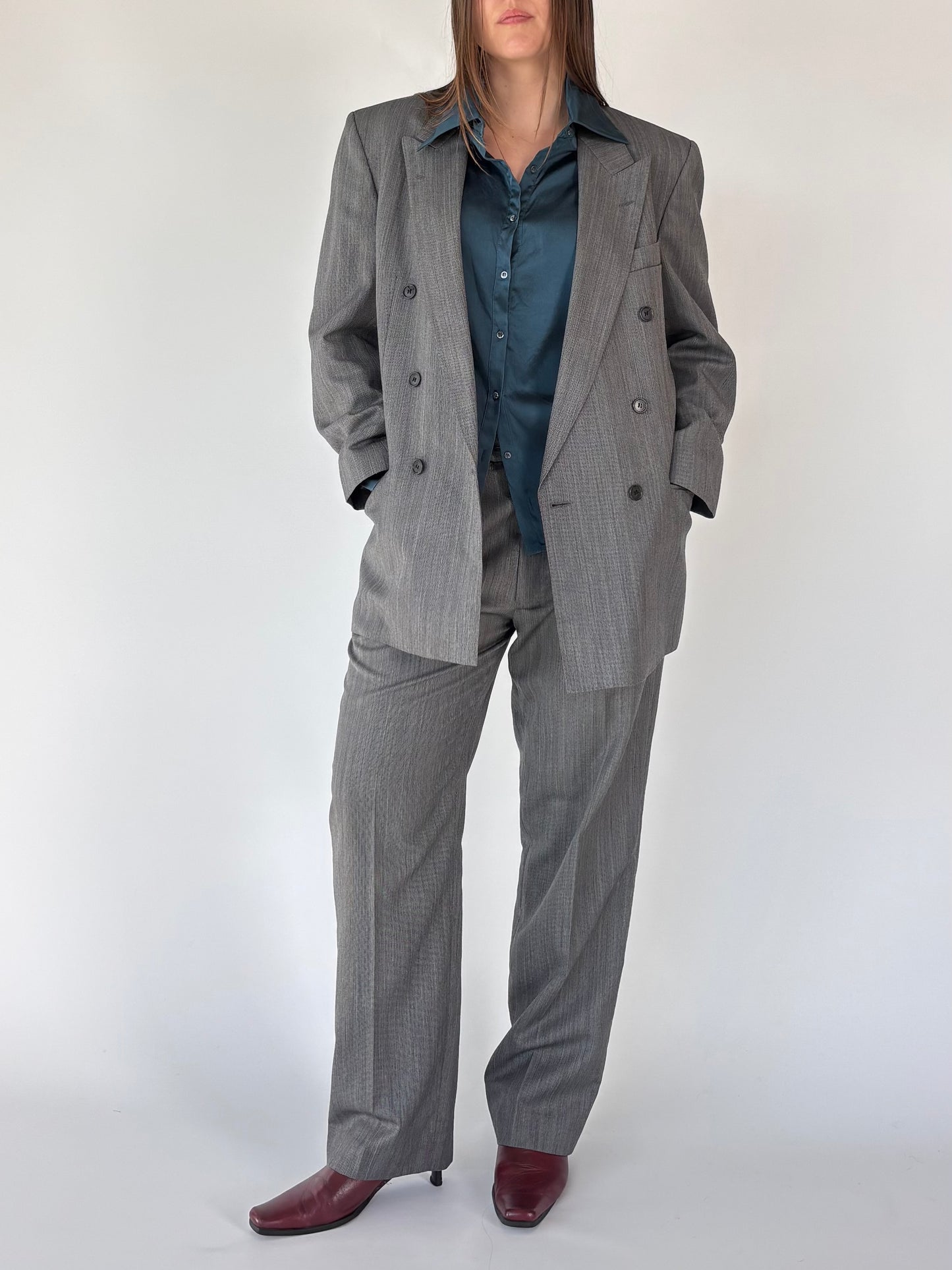 Rembrandt Wool Stripe Pant Suit