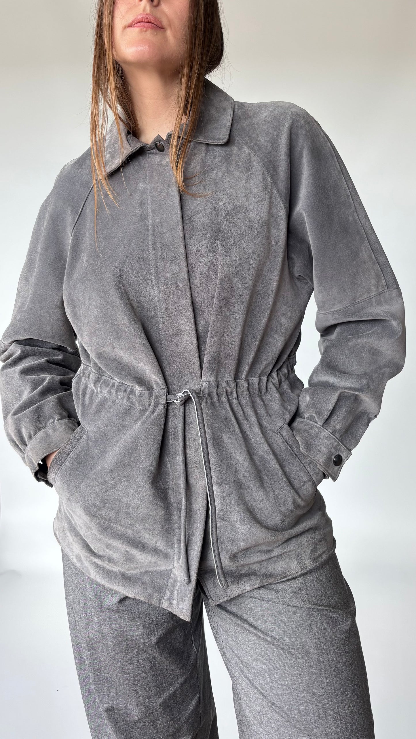 St Michael’s Suede Leather Jacket (6-10)