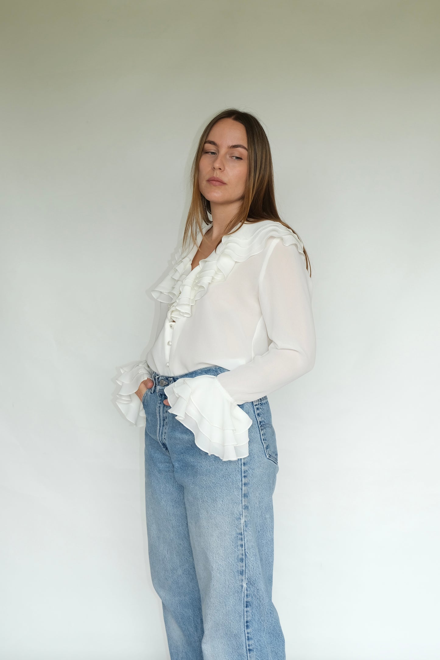 Thornton Hall Ruffle Blouse