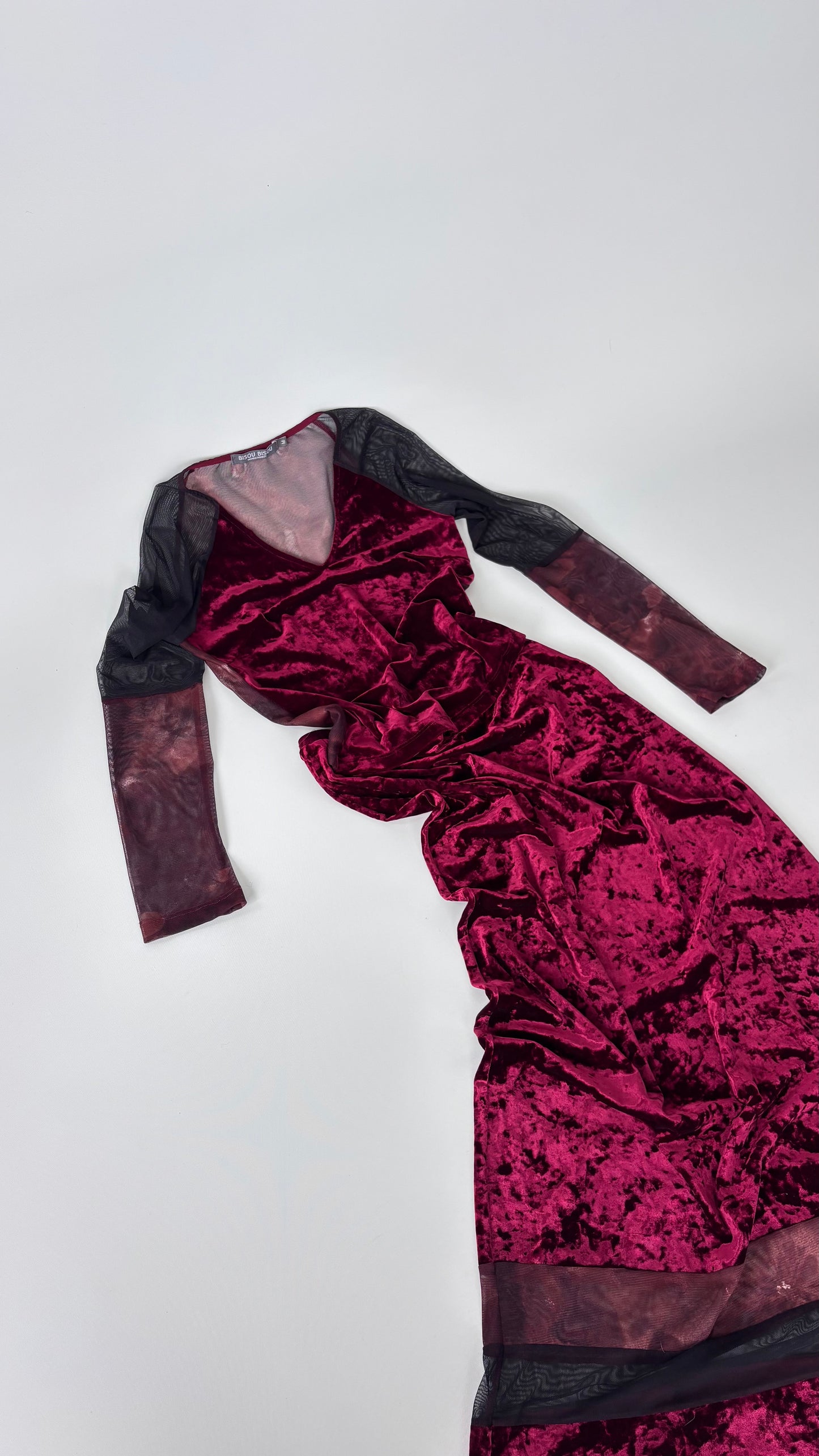 Bisou Bisou Velvet Mesh Skirt Set (8-10)