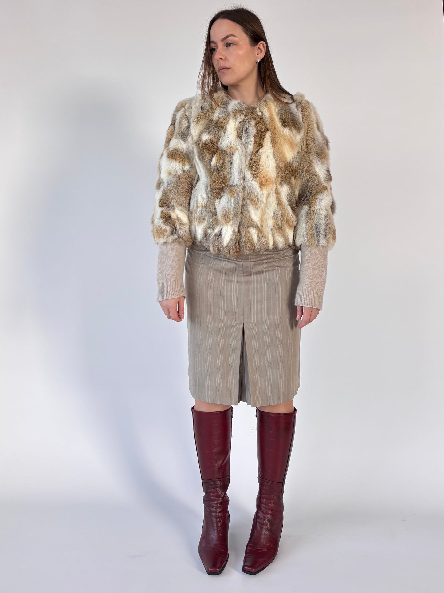 Genuine Fur Cropped Jacket