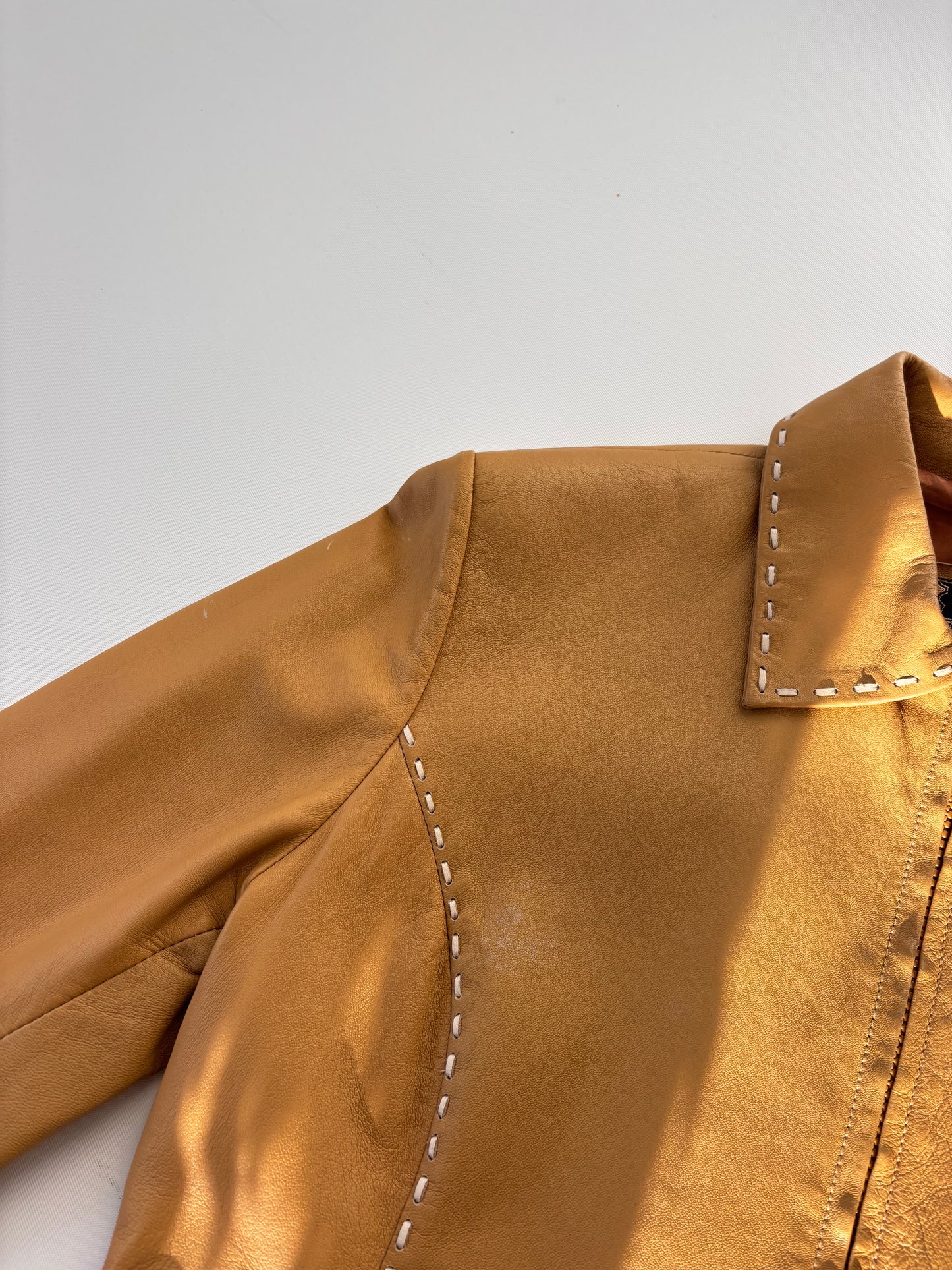 Melasti Tan Leather Jacket (6-10)