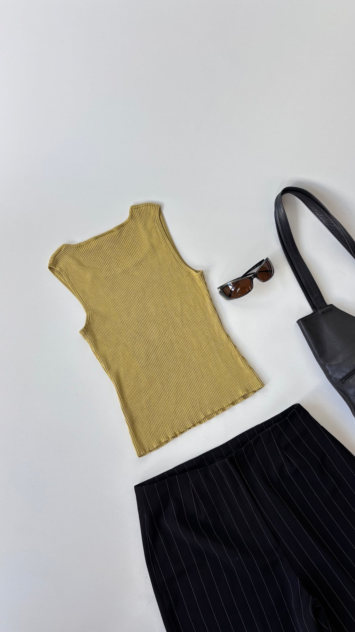 Clio Petites Silk Ribbed Tank (8-10)