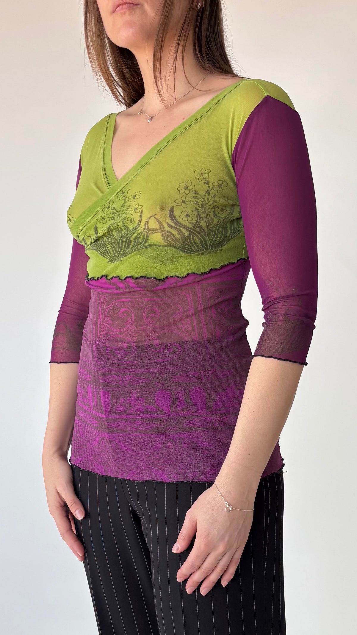Roisin Dubh Printed Mesh Top