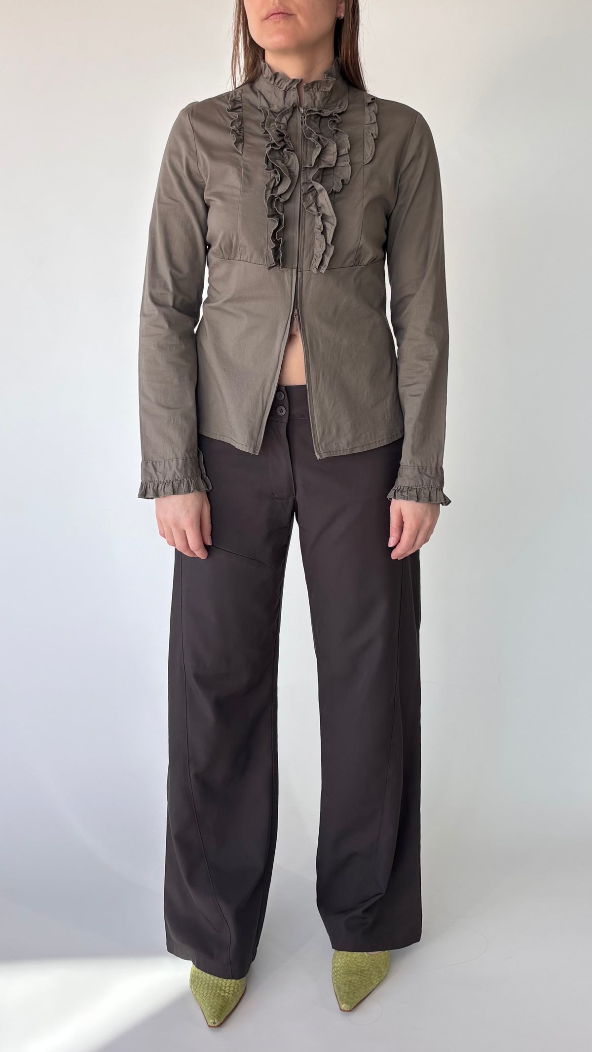 Levina Ruffle Shirt Jacket (12-14)