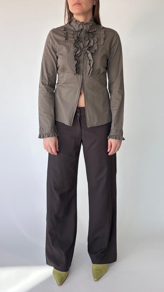 Levina Ruffle Shirt Jacket (12-14)