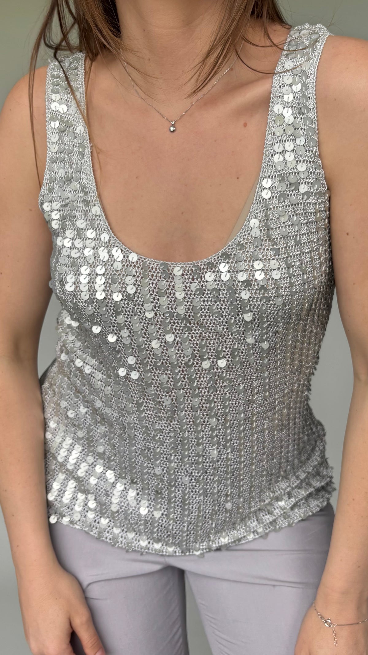 Next 2000’s Sequin Crochet Top