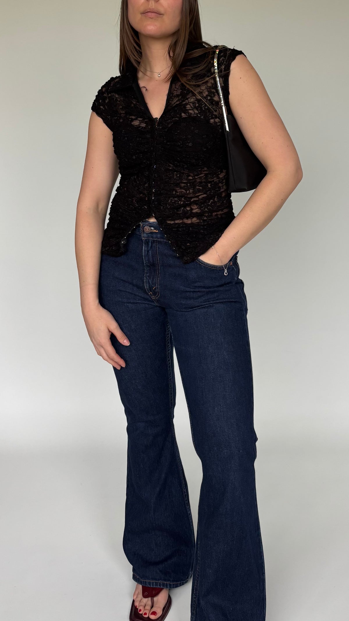 90’s Lace Eyelet Top (8-10)