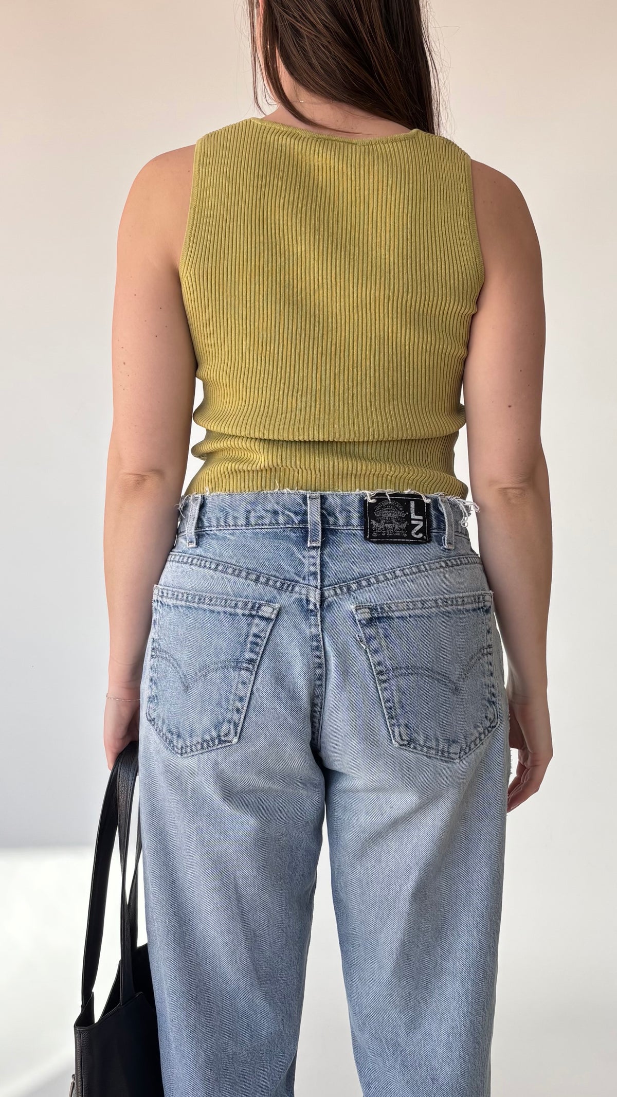 Clio Petites Silk Ribbed Tank (8-10)