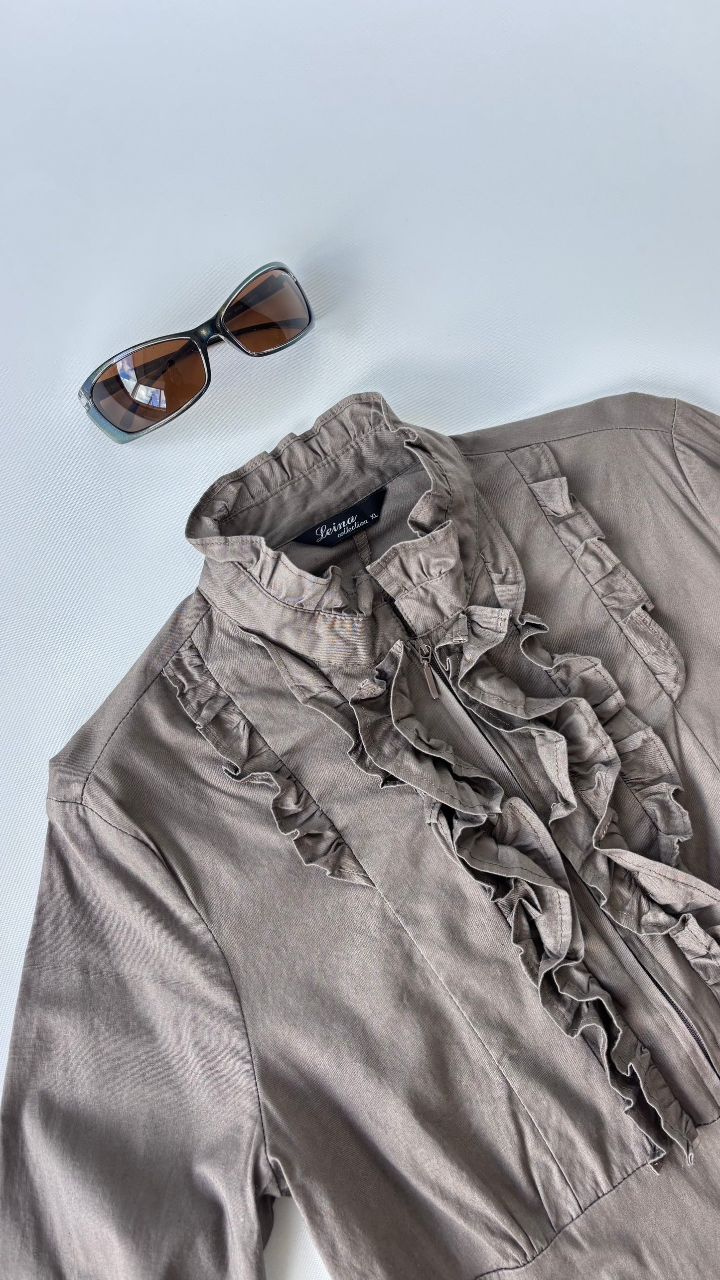 Levina Ruffle Shirt Jacket (12-14)