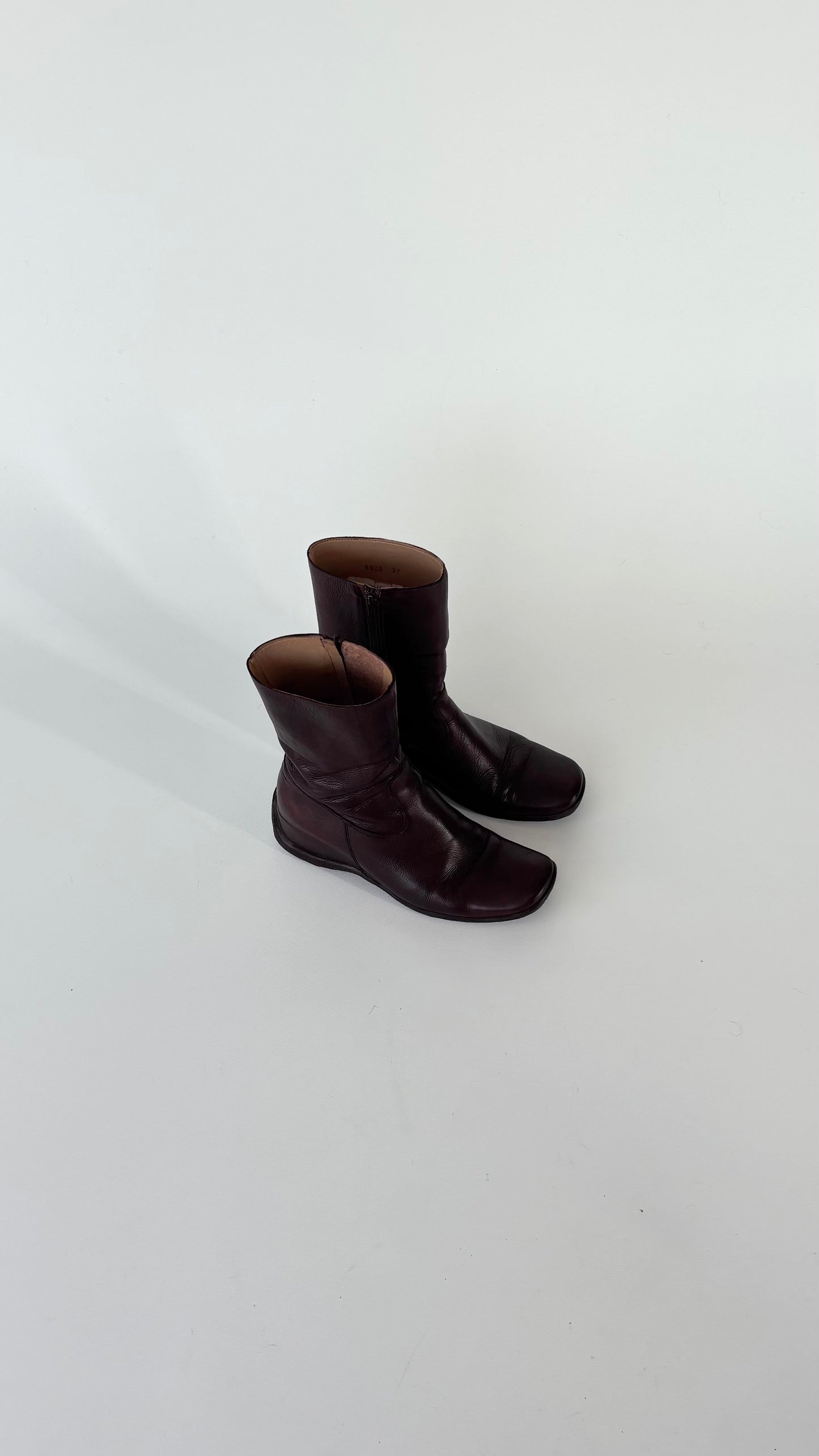 Italian Leather Wedge Boot (37)