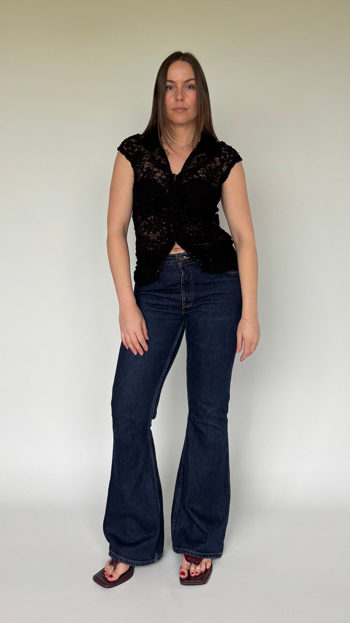 90’s Lace Eyelet Top (8-10)