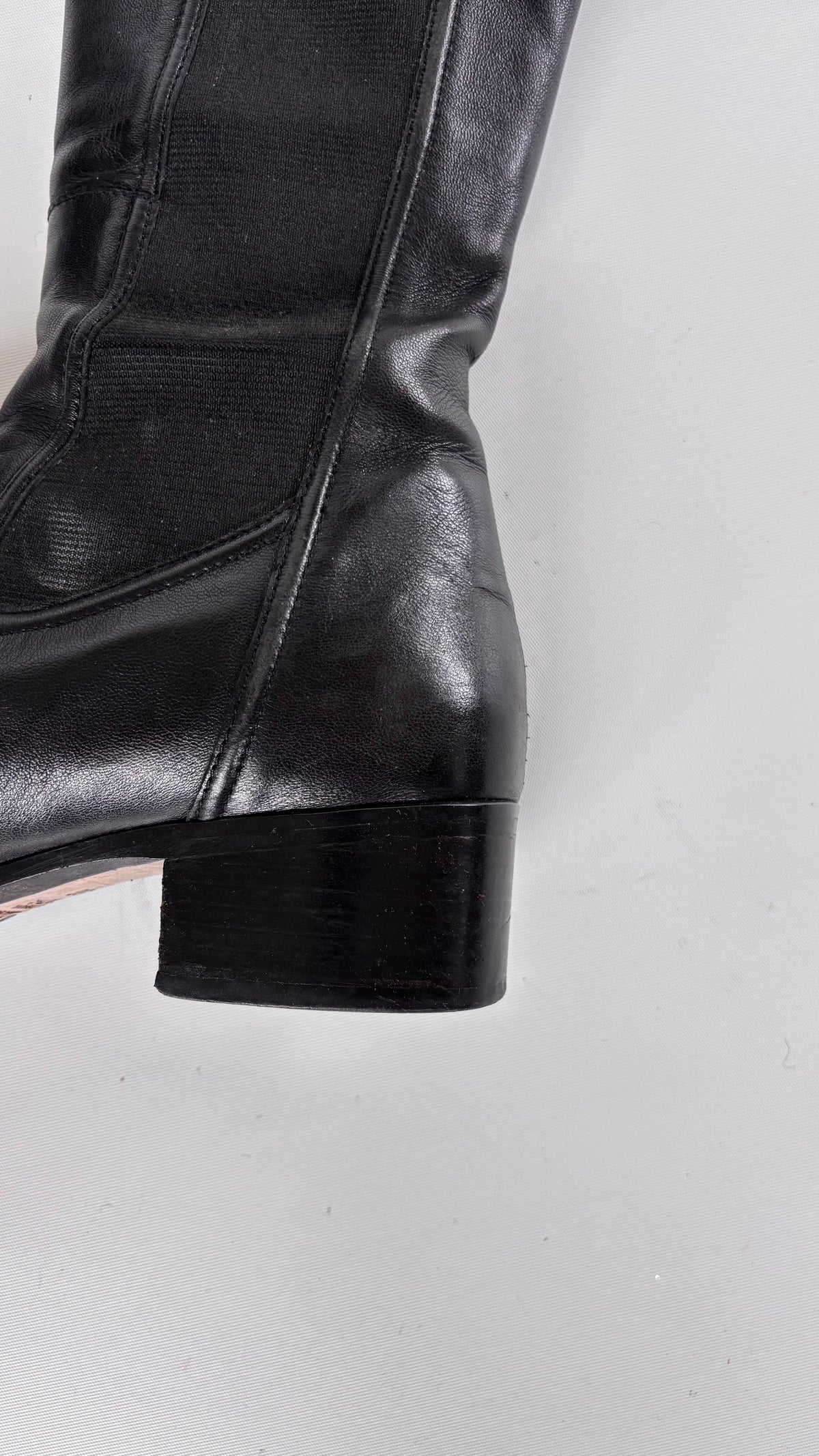 Italian Made Leather Knee High Boots 39/40