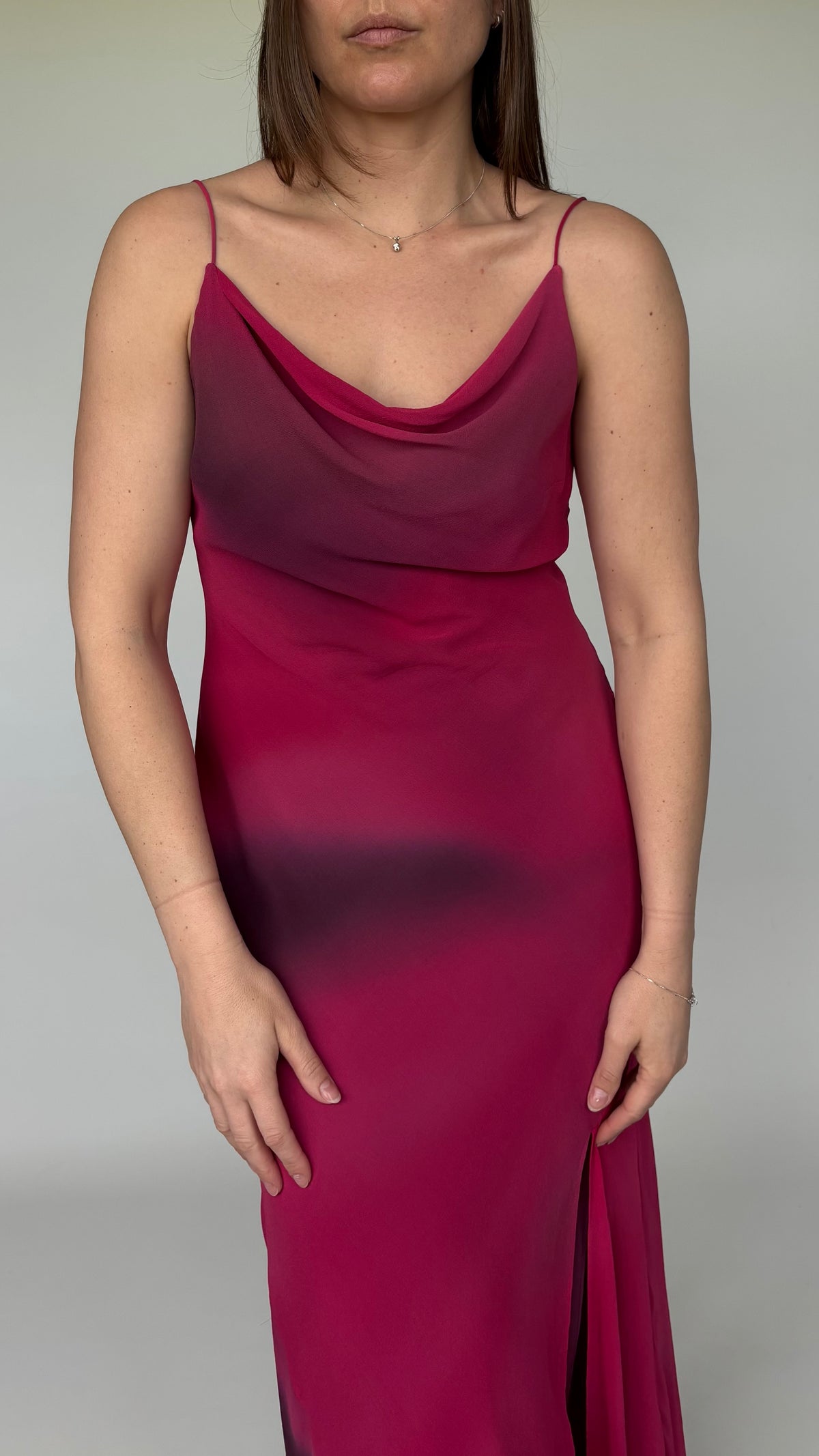 Monsoon Silk Bias Dress (8-10)