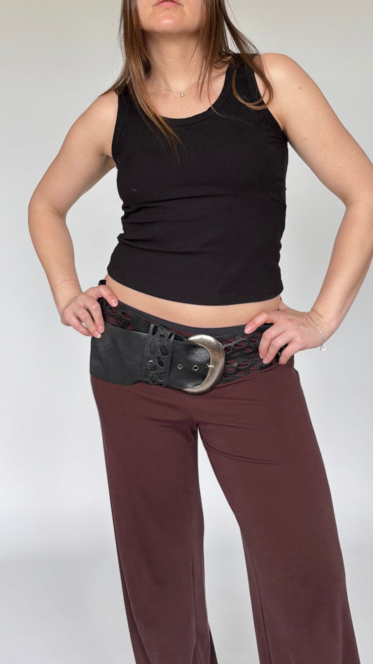 Limited Express Laser Cut Leather Belt (10-14)