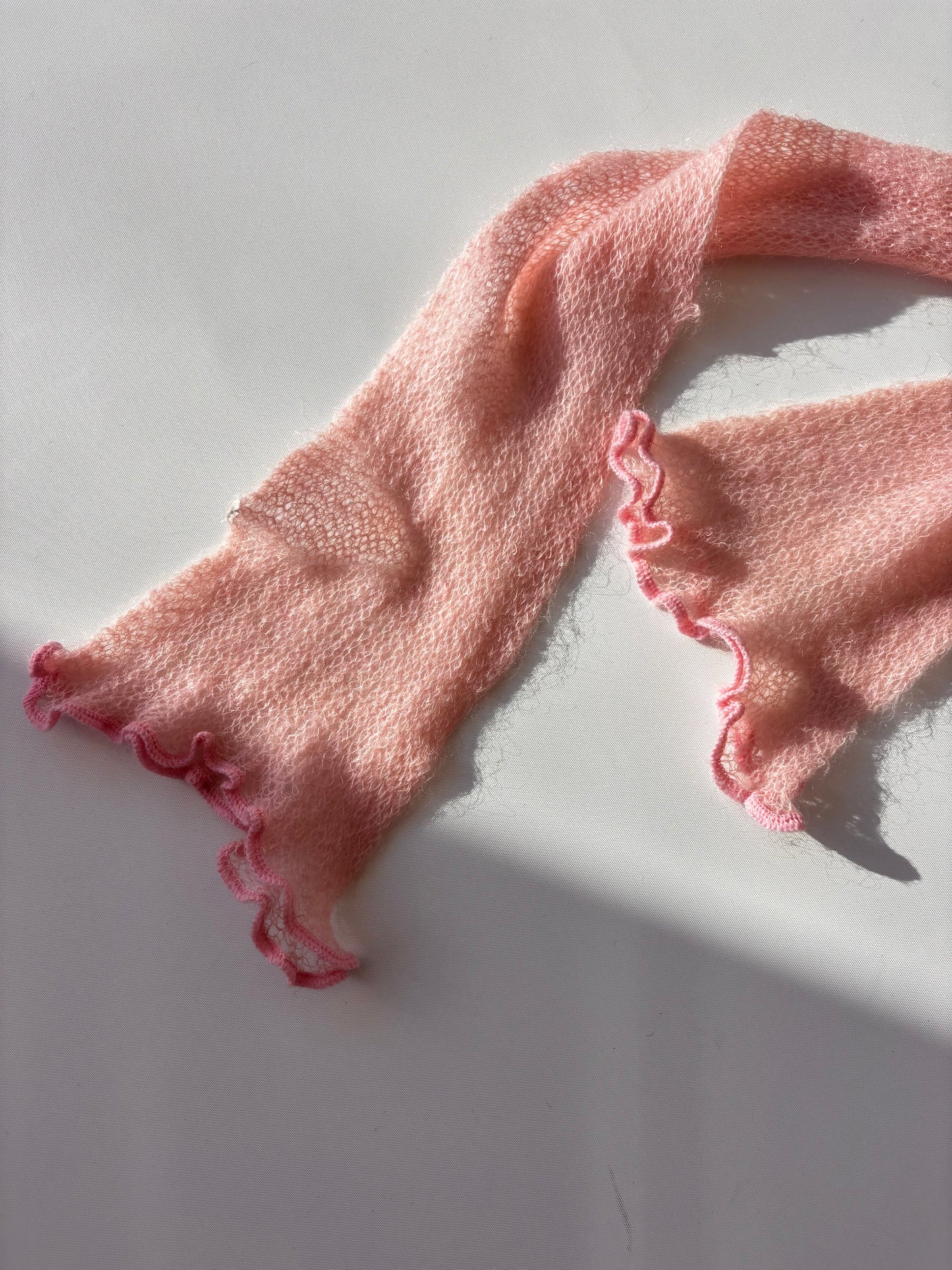 Fine Knit Mohair Scarf