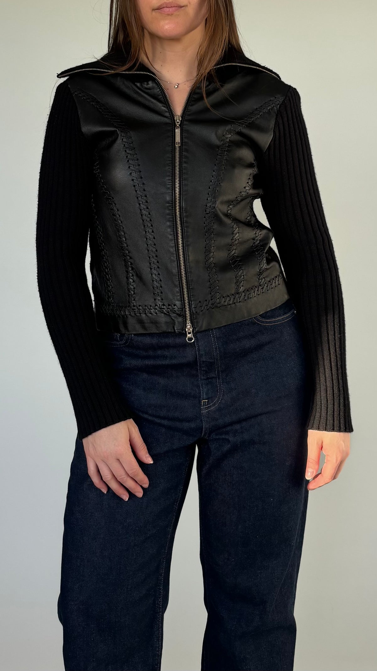 River Island Korean Made Leather Jacket (6-10)