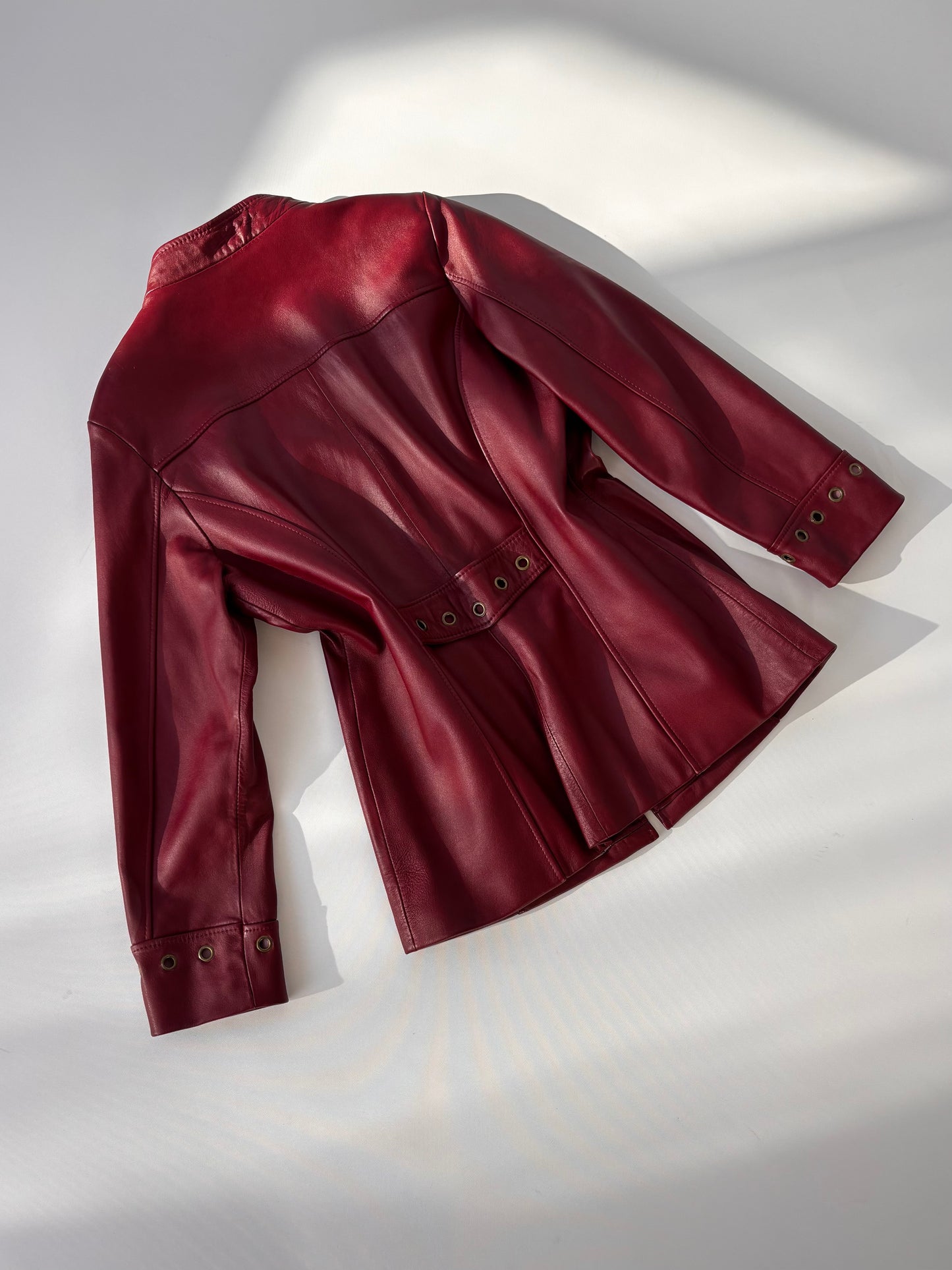 Jennie Field Mulberry Leather Moto Jacket (8-12)