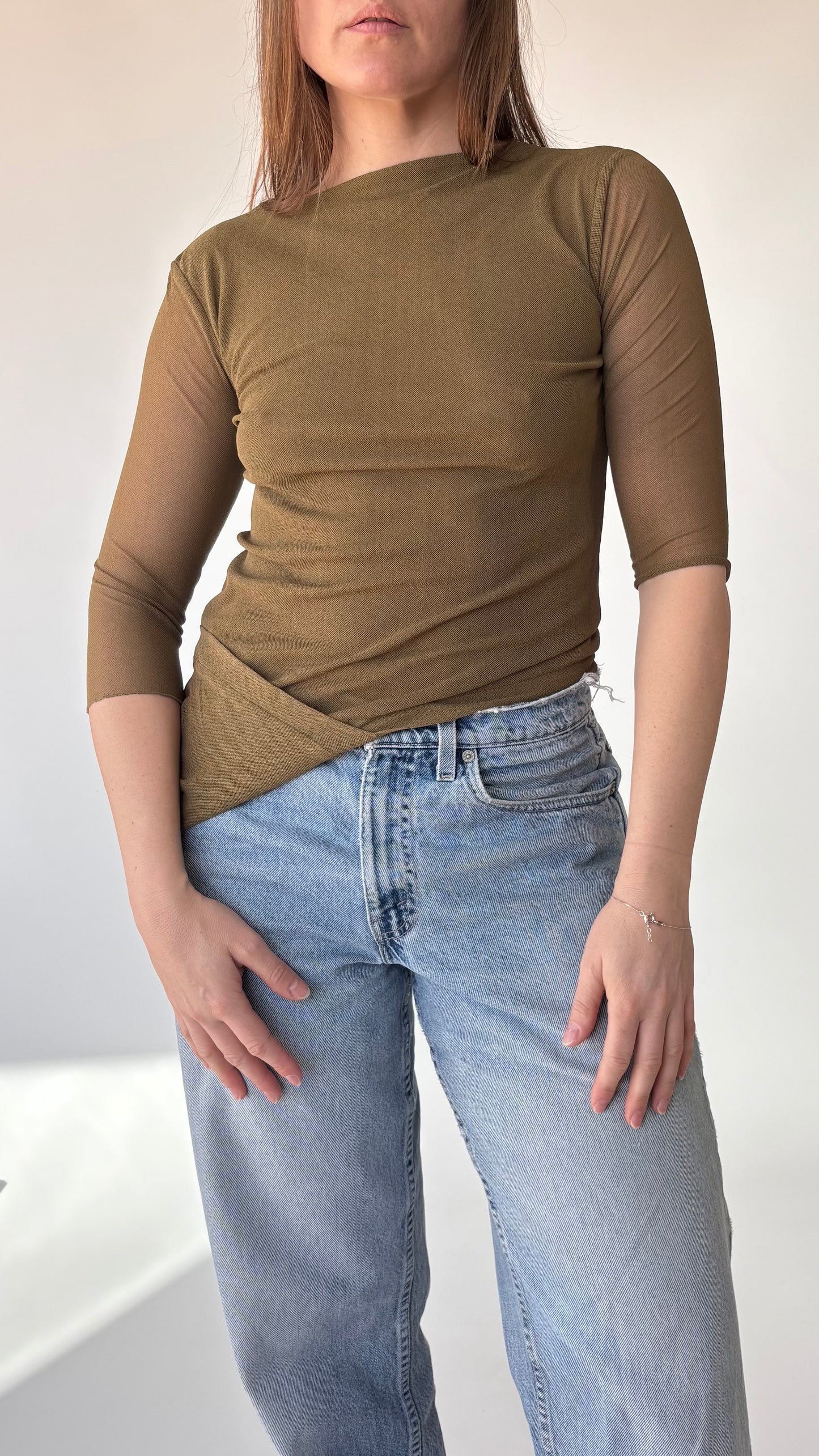 Girl Line Asymmetric Mesh Top (12)