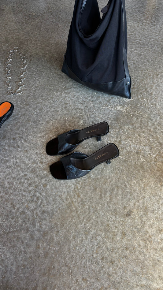 Barratts Leather Kitten Mule (8/8.5)