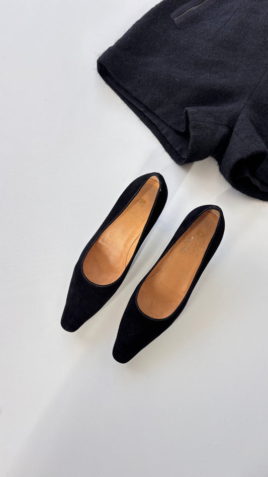Voltan Suede Kitten Heels (38)